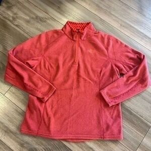 The North Face Pink‎ Quarterzip Jacket Women XL